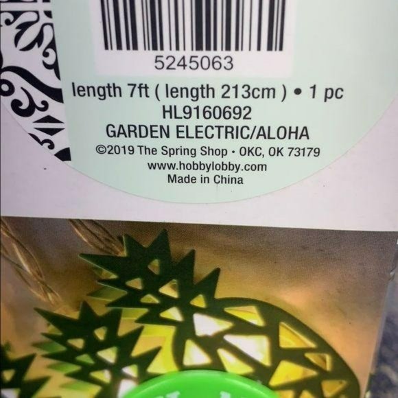 Garden Electric Aloha‎ Pineapple Light Set Outdoor Tropical Lot of 5 - Picture 6 of 11